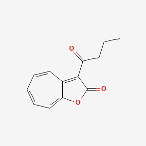 3-Butanoyl-2H-cyclohepta[b]furan-2-one