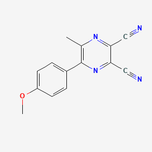 5-(4-Methoxyphenyl)-6-methylpyrazine-2,3-dicarbonitrile