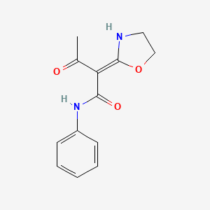 (Z)-2-(Oxazolidin-2-ylidene)-3-oxo-N-phenylbutanamide