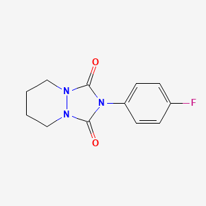 1H-(1,2,4)Triazolo(1,2-a)pyridazine-1,3(2H)-dione, tetrahydro-2-(4-fluorophenyl)-