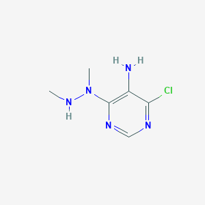 4-Chloro-6-(1,2-dimethylhydrazinyl)pyrimidin-5-amine