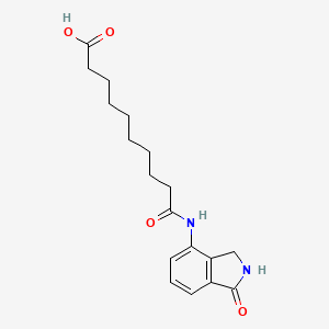 10-Oxo-10-[(1-oxo-2,3-dihydro-1H-isoindol-4-yl)amino]decanoic acid