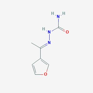 molecular formula C7H9N3O2 B12909411 2-(1-(Furan-3-yl)ethylidene)hydrazinecarboxamide 