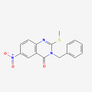 3-benzyl-2-(methylthio)-6-nitroquinazolin-4(3H)-one