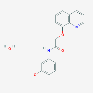 N-(3-Methoxyphenyl)-2-(quinolin-8-yloxy)acetamide hydrate