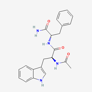 (2S)-2-[[(2S)-2-acetamido-3-(1H-indol-3-yl)propanoyl]amino]-3-phenylpropanamide