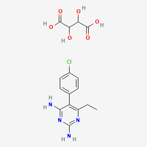 5-(4-Chlorophenyl)-6-ethylpyrimidine-2,4-diamine 2,3-dihydroxysuccinate