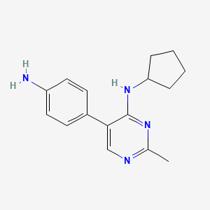 5-(4-Aminophenyl)-n-cyclopentyl-2-methylpyrimidin-4-amine