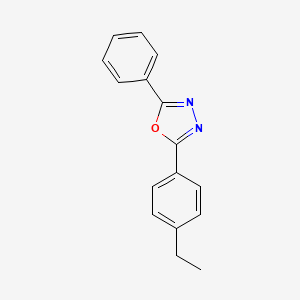 molecular formula C16H14N2O B12909621 2-(4-Ethylphenyl)-5-phenyl-1,3,4-oxadiazole CAS No. 113583-80-5