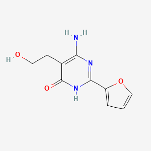 6-Amino-2-(furan-2-yl)-5-(2-hydroxyethyl)pyrimidin-4(1H)-one