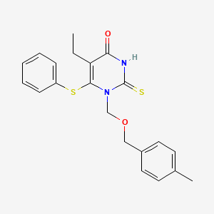 5-Ethyl-1-((4-methylbenzyloxy)methyl)-6-(phenylthio)-2-thiouracil