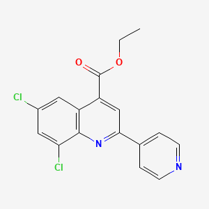 Ethyl 6,8-dichloro-2-(pyridin-4-yl)quinoline-4-carboxylate