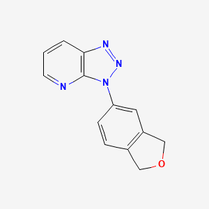 molecular formula C13H10N4O B12909666 3-(1,3-Dihydro-2-benzofuran-5-yl)-3H-[1,2,3]triazolo[4,5-b]pyridine CAS No. 62052-18-0