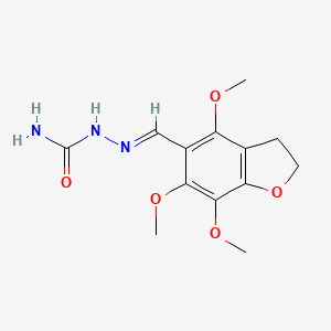 2-((4,6,7-Trimethoxy-2,3-dihydrobenzofuran-5-yl)methylene)hydrazinecarboxamide