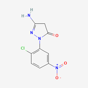 5-Amino-2-(2-chloro-5-nitrophenyl)-2,4-dihydro-3H-pyrazol-3-one