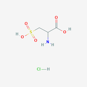 molecular formula C3H8ClNO5S B12909737 2-Amino-3-sulfopropanoic acid hydrochloride 