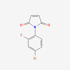 molecular formula C10H5BrFNO2 B1290974 1-(4-Bromo-2-fluorophenyl)-1H-pyrrole-2,5-dione CAS No. 893614-85-2