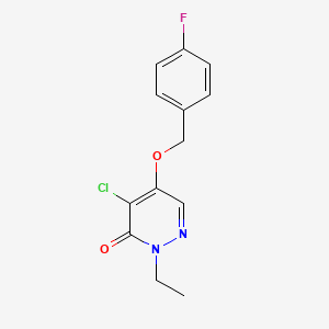 4-Chloro-2-ethyl-5-[(4-fluorophenyl)methoxy]pyridazin-3(2H)-one