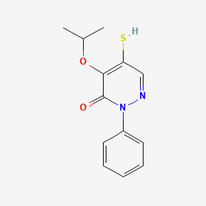 3(2H)-Pyridazinone, 5-mercapto-4-(1-methylethoxy)-2-phenyl-