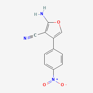 molecular formula C11H7N3O3 B1290978 2-Amino-4-(4-nitrophenyl)furan-3-carbonitrile CAS No. 606099-85-8