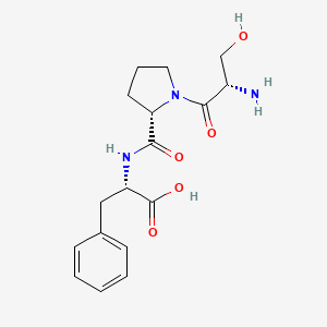 molecular formula C17H23N3O5 B12909790 L-Seryl-L-prolyl-L-phenylalanine CAS No. 23827-76-1