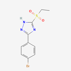 3-(4-Bromophenyl)-5-(ethanesulfonyl)-1H-1,2,4-triazole