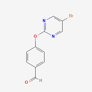 molecular formula C11H7BrN2O2 B1290981 4-((5-Bromopyrimidin-2-yl)oxy)benzaldehyde CAS No. 952182-73-9