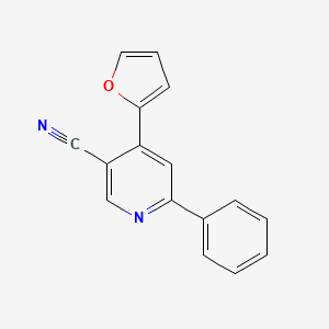 4-(Furan-2-yl)-6-phenylpyridine-3-carbonitrile