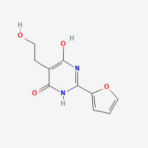 2-(Furan-2-yl)-6-hydroxy-5-(2-hydroxyethyl)pyrimidin-4(3H)-one