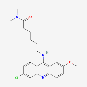 Hexanamide, 6-((6-chloro-2-methoxy-9-acridinyl)amino)-N,N-dimethyl-