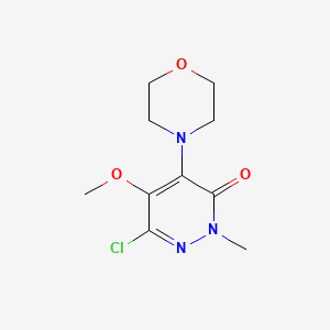 6-Chloro-5-methoxy-2-methyl-4-(morpholin-4-yl)pyridazin-3(2H)-one