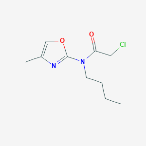 molecular formula C10H15ClN2O2 B12909882 N-Butyl-2-chloro-N-(4-methyl-1,3-oxazol-2-yl)acetamide CAS No. 57068-65-2