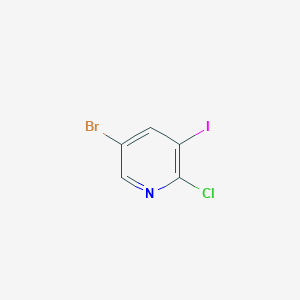 molecular formula C5H2BrClIN B1290989 5-Bromo-2-chloro-3-iodopyridine CAS No. 928653-73-0