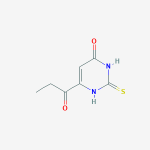 6-Propanoyl-2-sulfanylidene-2,3-dihydropyrimidin-4(1H)-one