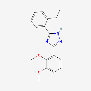 1H-1,2,4-Triazole, 3-(2,3-dimethoxyphenyl)-5-(2-ethylphenyl)-