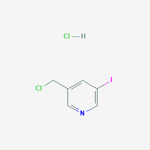 molecular formula C6H6Cl2IN B1290991 3-Chloromethyl-5-iodo-pyridine hydrochloride CAS No. 879326-79-1