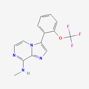 N-Methyl-3-(2-(trifluoromethoxy)phenyl)imidazo[1,2-a]pyrazin-8-amine