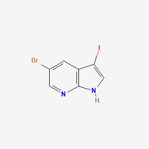 molecular formula C7H4BrIN2 B1290995 5-溴-3-碘-1H-吡咯并[2,3-b]吡啶 CAS No. 757978-18-0