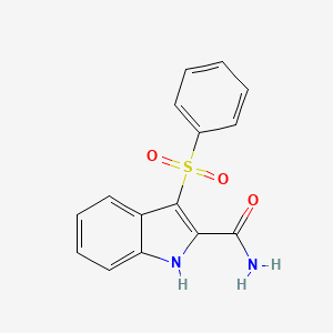 1H-Indole-2-carboxamide, 3-(phenylsulfonyl)-