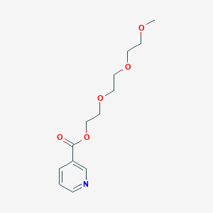 molecular formula C13H19NO5 B12909981 2-[2-(2-Methoxyethoxy)ethoxy]ethyl pyridine-3-carboxylate CAS No. 132537-22-5