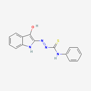 2-(3-oxo-3H-indol-2-yl)-N-phenylhydrazinecarbothioamide