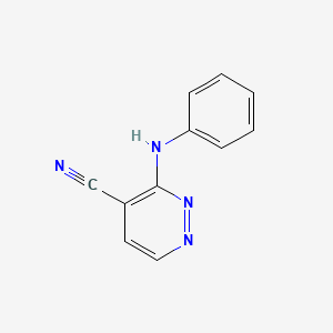 3-Anilinopyridazine-4-carbonitrile