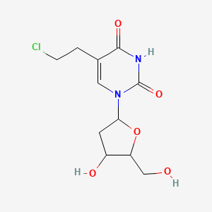 5-(2-Chloroethyl)-1-(4-hydroxy-5-(hydroxymethyl)tetrahydrofuran-2-yl)pyrimidine-2,4(1H,3H)-dione