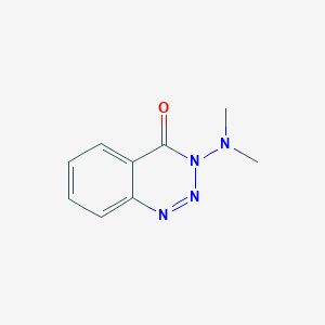 molecular formula C9H10N4O B12910084 3-(Dimethylamino)-1,2,3-benzotriazin-4(3h)-one CAS No. 90558-65-9