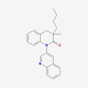 molecular formula C23H24N2O B12910102 3-Butyl-3-methyl-3,4-dihydro-2H-[1,3'-biquinolin]-2-one CAS No. 918645-80-4