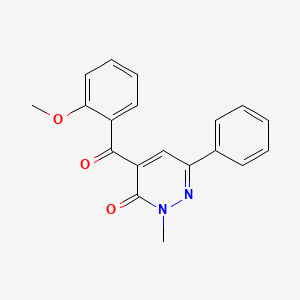 molecular formula C19H16N2O3 B12910111 4-(2-Methoxybenzoyl)-2-methyl-6-phenylpyridazin-3(2H)-one CAS No. 832712-32-0