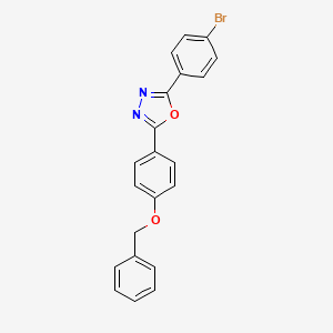 2-(4-(Benzyloxy)phenyl)-5-(4-bromophenyl)-1,3,4-oxadiazole