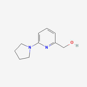 molecular formula C10H14N2O B1291013 (6-(Pyrrolidin-1-yl)pyridin-2-yl)methanol CAS No. 868755-48-0
