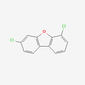 molecular formula C12H6Cl2O B12910135 3,6-Dichlorodibenzofuran CAS No. 74918-40-4