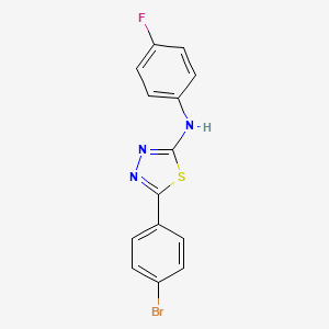 5-(4-bromophenyl)-N-(4-fluorophenyl)-1,3,4-thiadiazol-2-amine